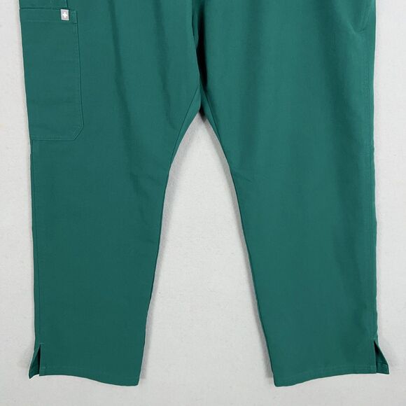 Figs Pants Womens XL Petite Green Yola Scrub Cargo Tech Minimal Utility Nurse - Picture 3 of 14